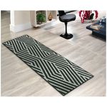 Tapete Passadeira Ps 39 Retangular 0,66M Sisal Polipropileno Cinza para Sala