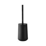 Conjunto Para Banheiro 5 Peças Preto Escova Sanitária, Lixeira, Porta escova, Dispenser E Bandeja