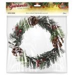 Guirlanda Natalina 19cm Decoração Zein Com Pinhas
