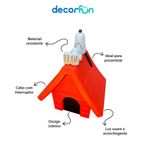 Luminária 3d Casinha Snoopy Peanuts Decoração Criativa Bivolt