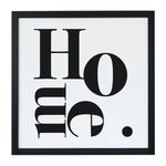 Quadro Decorativo Com Moldura 24x24 - Home