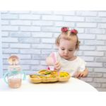 Colheres Silicone Premium Clingo - Cores Rosa E Cinza - 2 Unidades