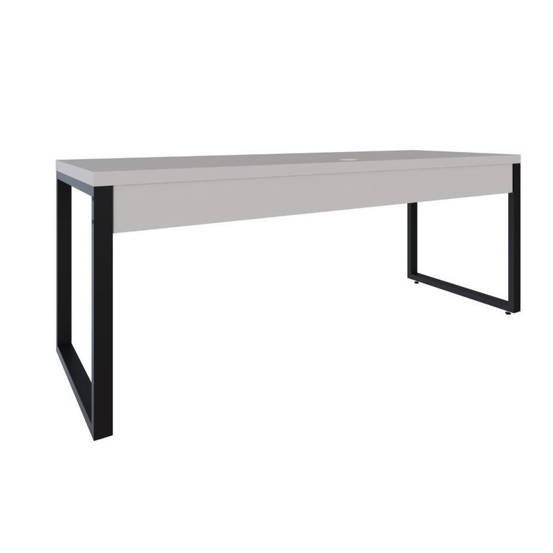 Mesa Presidente 190x70x75cm Yon - Off White-estpreta Off White-estpreta