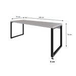 Mesa Presidente 190x70x75cm Yon - Off White-estpreta Off White-estpreta