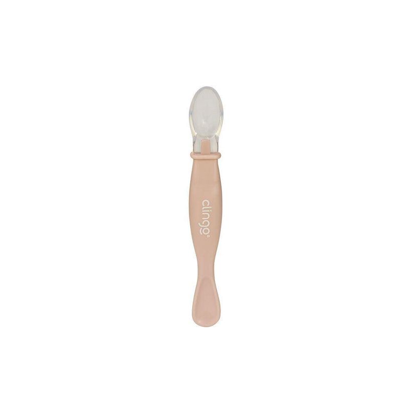 Colher Ponta Dupla Clingo Colors Neutro - Kit Com 2 Unidades