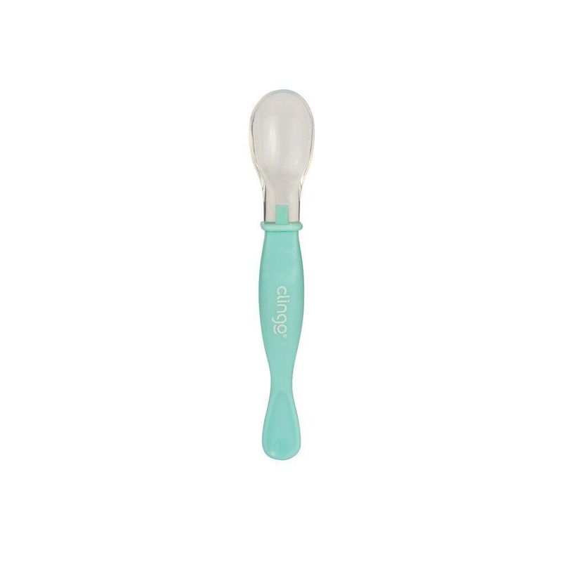 Colher Ponta Dupla Clingo Colors Neutro - Kit Com 2 Unidades