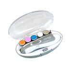 Kit Manicure Elétrica Com Led 6 Lixas Bebê Mamãe - Clingo