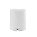 Conjunto Para Banheiro 5 Peças Branco Escova Sanitária, Lixeira, Porta escova, Dispenser E Bandeja