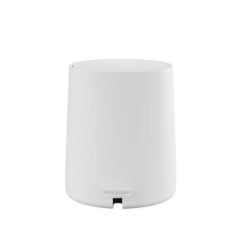 Conjunto Para Banheiro 5 Peças Branco Escova Sanitária, Lixeira, Porta escova, Dispenser E Bandeja