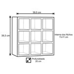 Nicho Decorativo Porta Toalha Barbearia Branco - Ajl Móveis