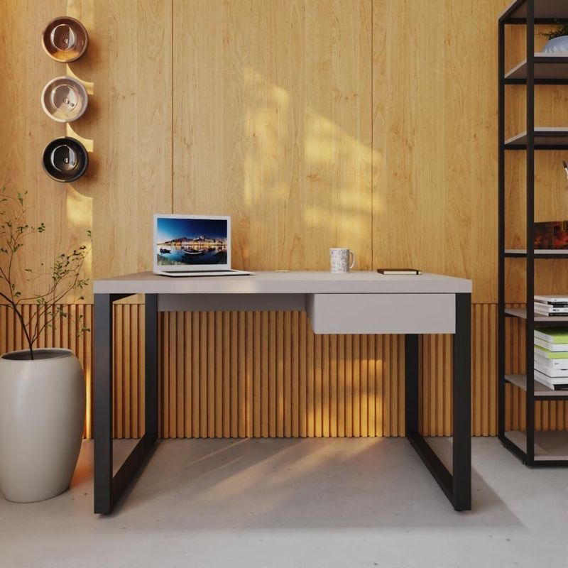 Mesa Operacional C-01gav 120x70x75cm Yon - Off White-estpreta Off White-estpreta