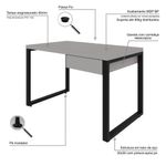 Mesa Operacional C-01gav 120x70x75cm Yon - Off White-estpreta Off White-estpreta