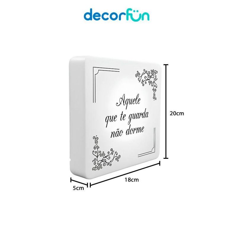 Luminária Slim Box Luz Indireta Aquele Que Te Guarda Usb