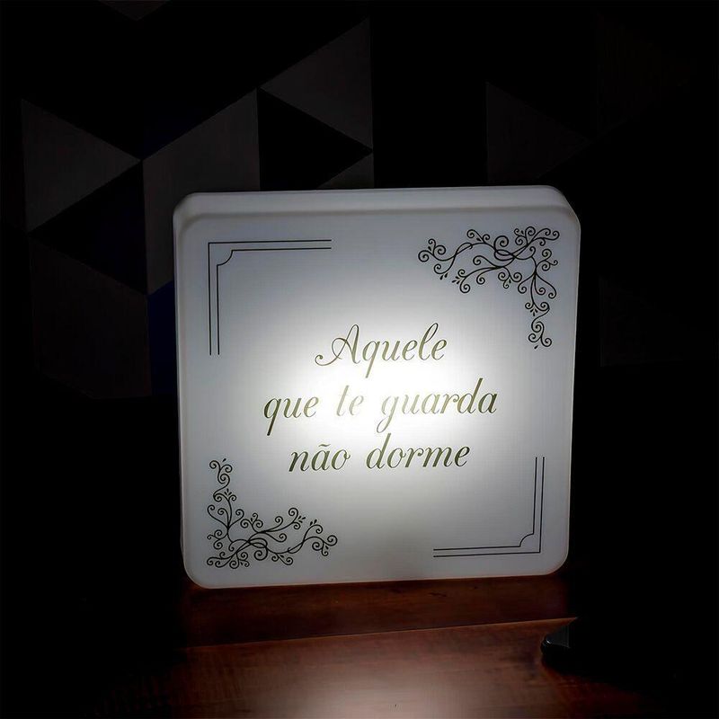 Luminária Slim Box Luz Indireta Aquele Que Te Guarda Usb