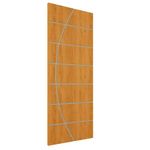 Porta Frisada R20c de Abrir MDF 210x80CM para Uso Interno Pintura UV Cerejeira