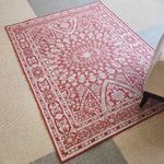 Tapete Aurora Clássico Retangular 100x150 78% Polipropileno 22% Poliéster Vermelho