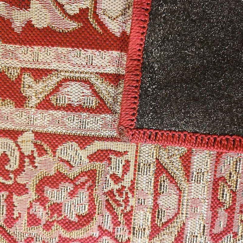 Tapete Aurora Clássico Retangular 100x150 78% Polipropileno 22% Poliéster Vermelho