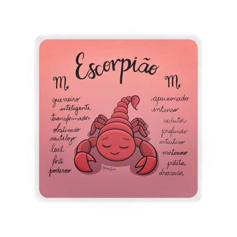 Mini Luminária Box Signos Escorpião Usb