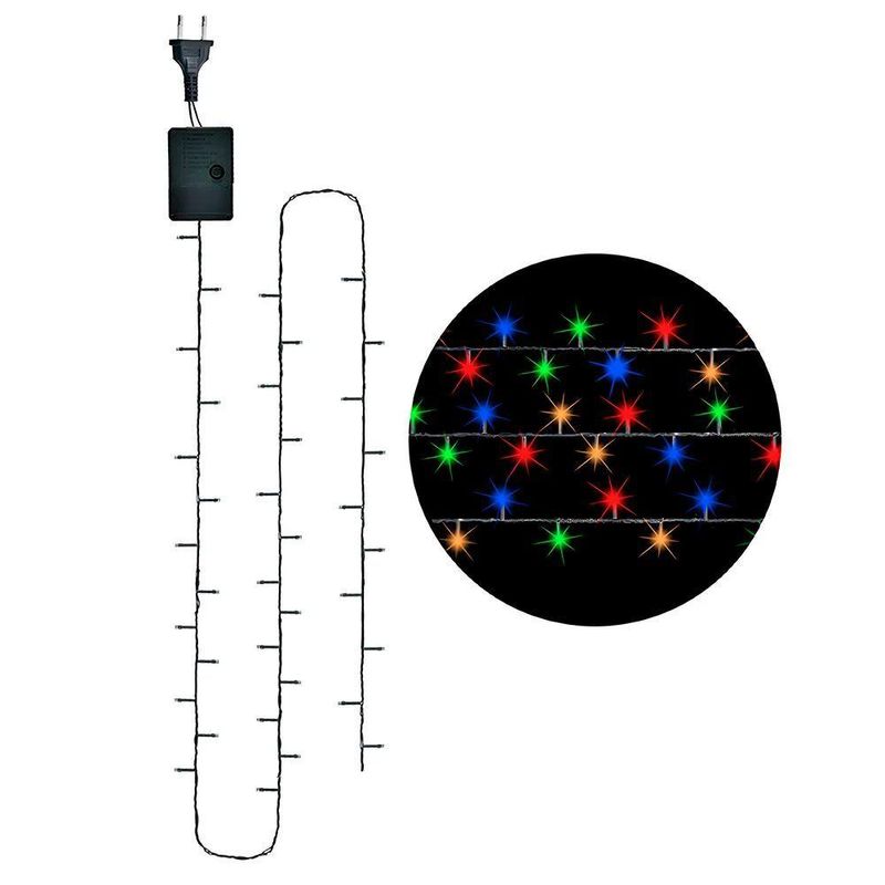 Pisca Pisca Natalino 4,2m Colorido 110v