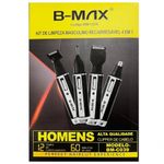 Aparador de Pelos 4 em 1 BM C039 Multifuncional Bateria Recarregável sem Fio Preto