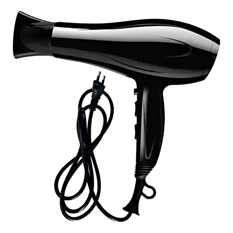 Secador De Cabelo Professional 220V Turbo Ar Quente Frio Preto