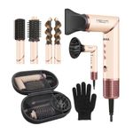 Secador Multifuncional 5 Em 1 Mondial Rosa Claro 1500W SM-01-BLDC-CP 110V