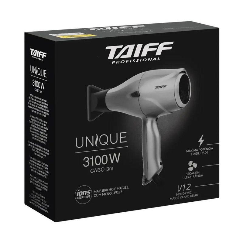 Secador De Cabelo Unique 3100W Prata 220V