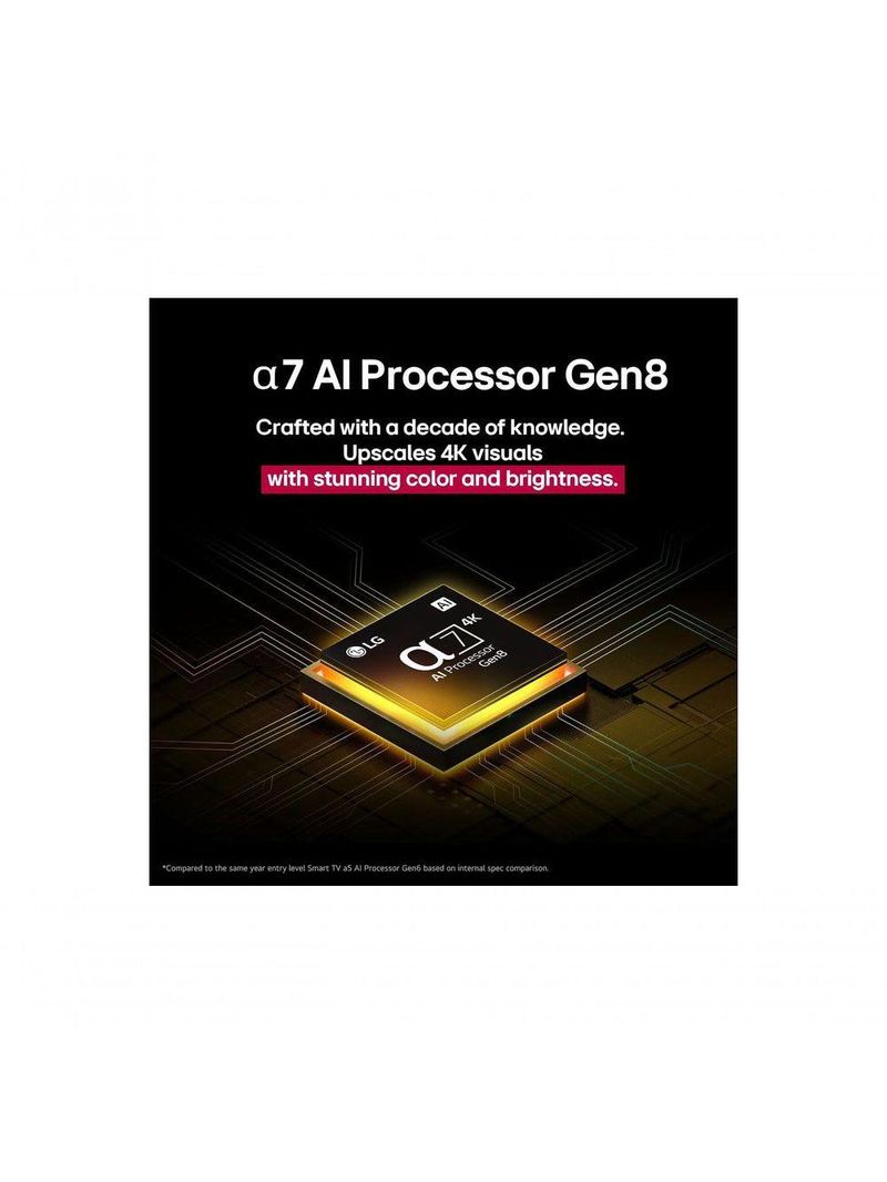Smart TV LG UHD AI 4K 55 UA75 Processador &alpha;7 Gen8 e Tecnologia 2025 55UA7500PSABWZ Bivolt