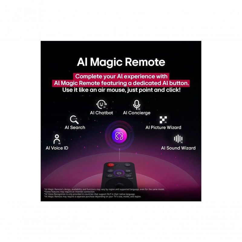 Smart TV LG UHD AI 4K 55 UA75 Processador &alpha;7 Gen8 e Tecnologia 2025 55UA7500PSABWZ Bivolt