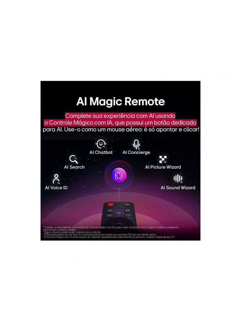 Smart LG OLED AI B5 4K De 65 Polegadas 2025 Bivolt