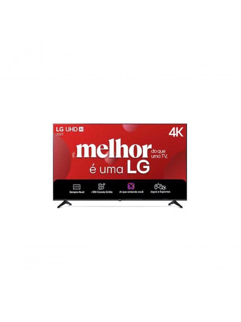 TV LG 4K UHD AI 65 UA75 2025 - a7  Pro e WebOS 25 Bivolt