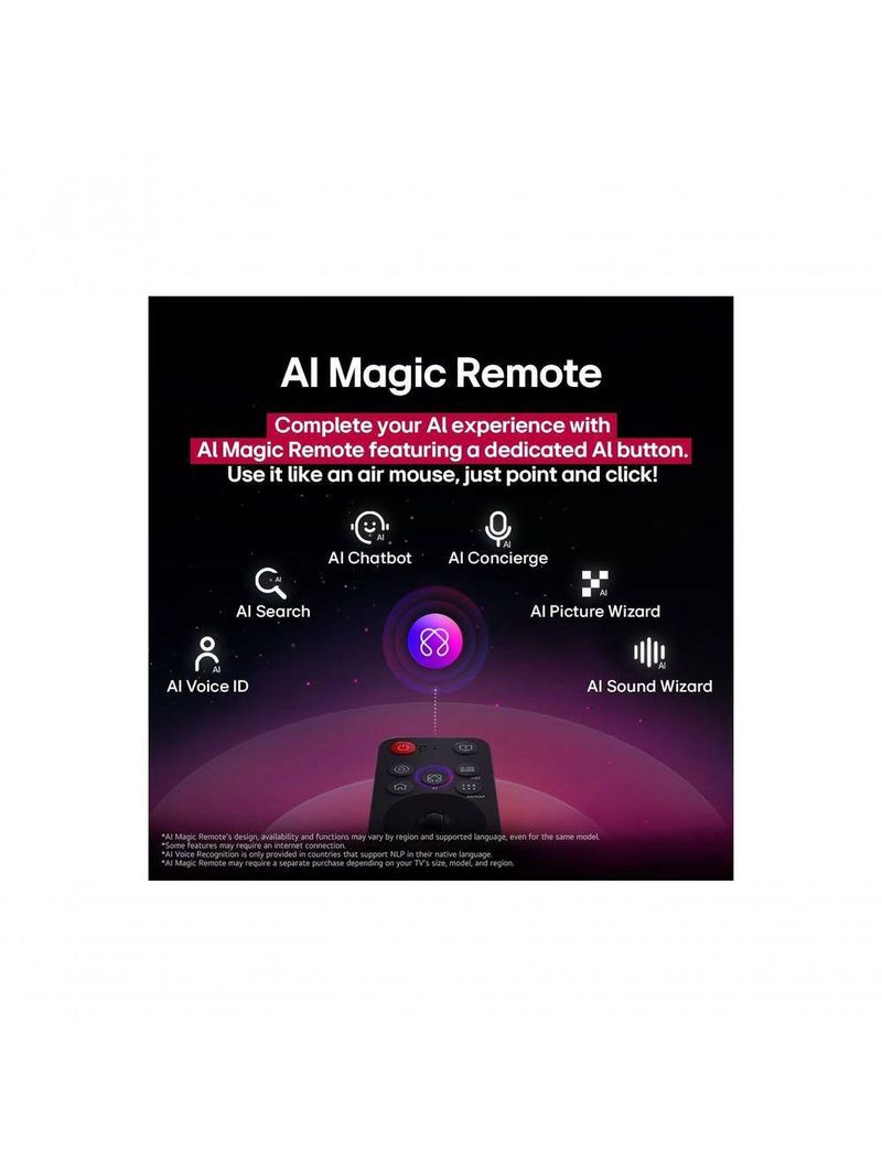 TV LG 4K UHD AI 65 UA75 2025 - a7  Pro e WebOS 25 Bivolt