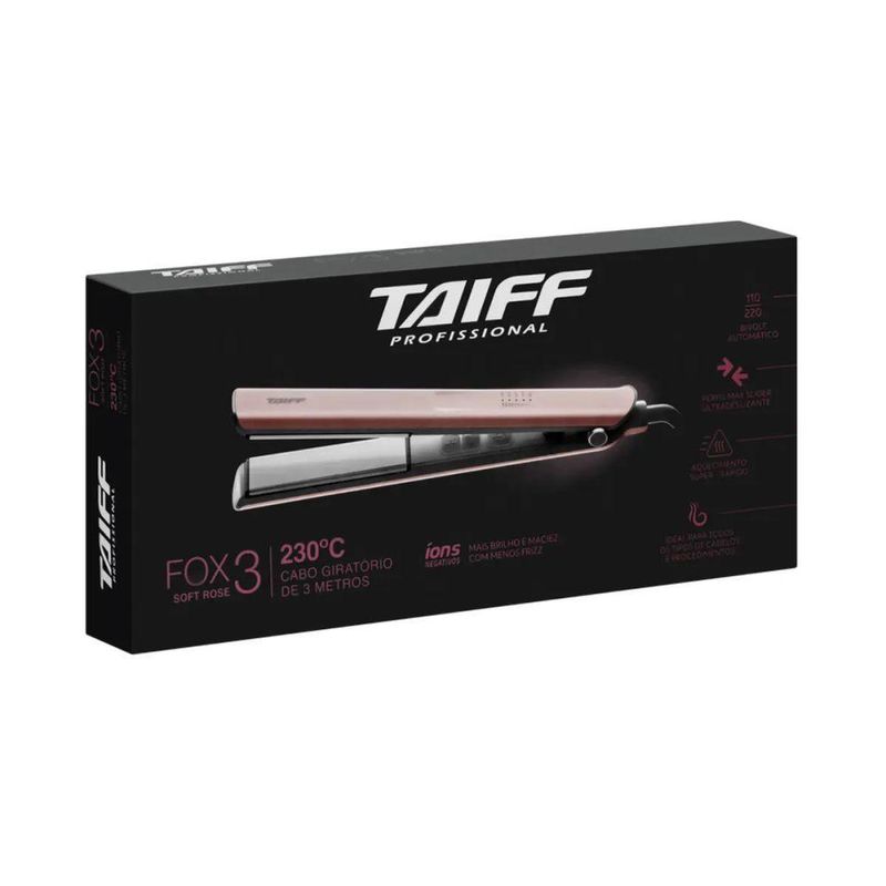 Chapa Fox 3 Soft Rose 150ºC - 230ºC Rosa Bivolt