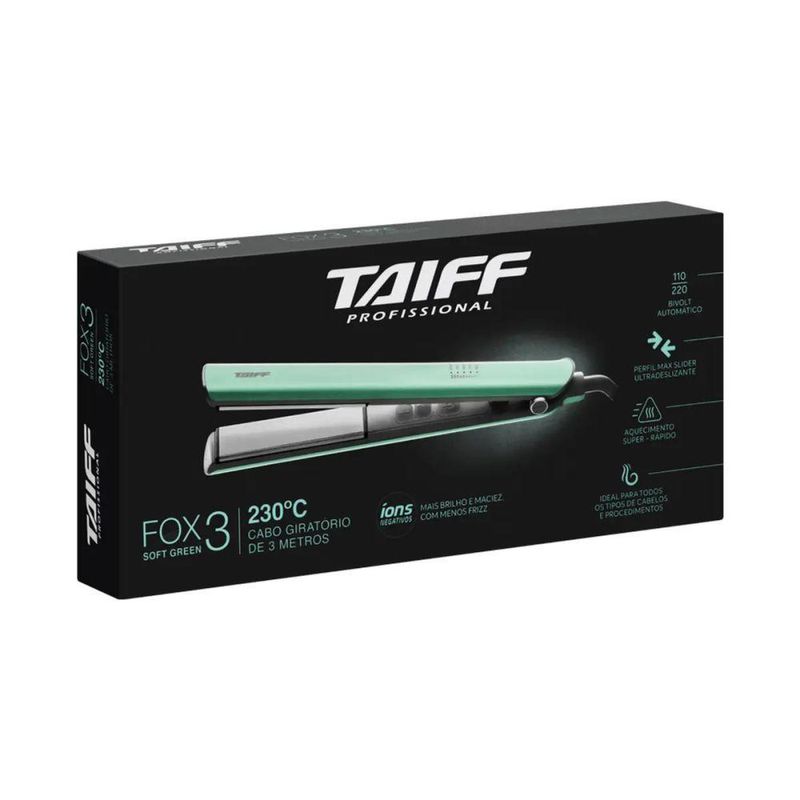 Chapa Fox 3 Soft Green 150ºC - 230ºC Verde Bivolt