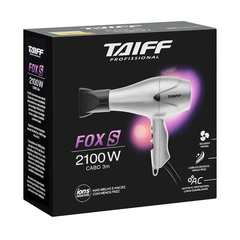 Secador De Cabelo Fox S 2100W Prata 220V