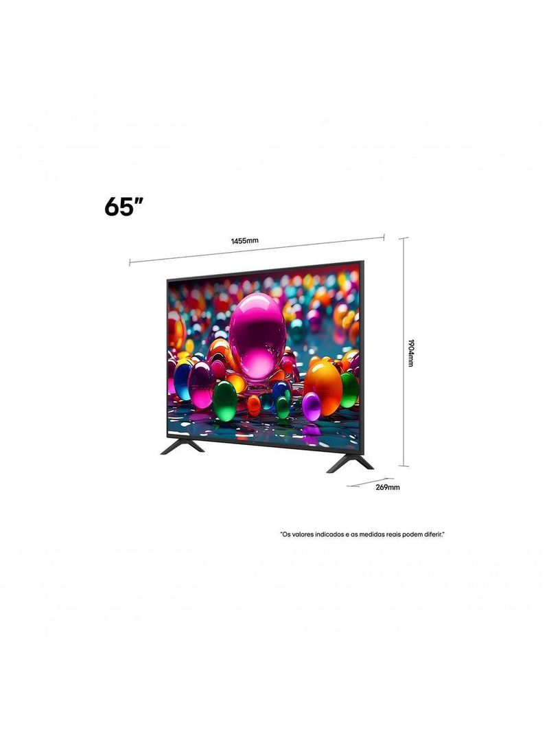 TV LG 65 4K UHD HDR10 Pro Magic Remote AI 65UA8550PSA Bivolt