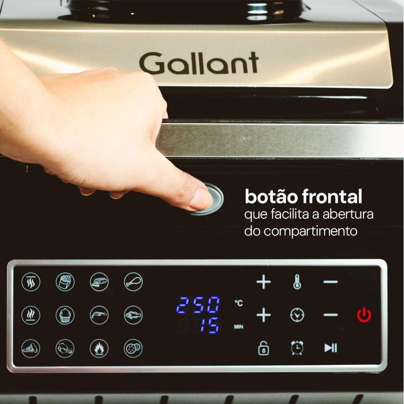Air Fryer Barbecue Gallant 6,5L One-Touch GFE06 220V (GFE06BTA-PT220)