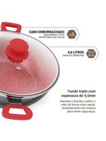 Panela Philco Redstone 4,6L com Tampa de Vidro PPN24A