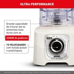 Liquidificador Arno Power Max Marfim LN64 3,1L 2200W 127V
