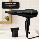 Secador De Cabelo Profissional 1800w 110V - Preta