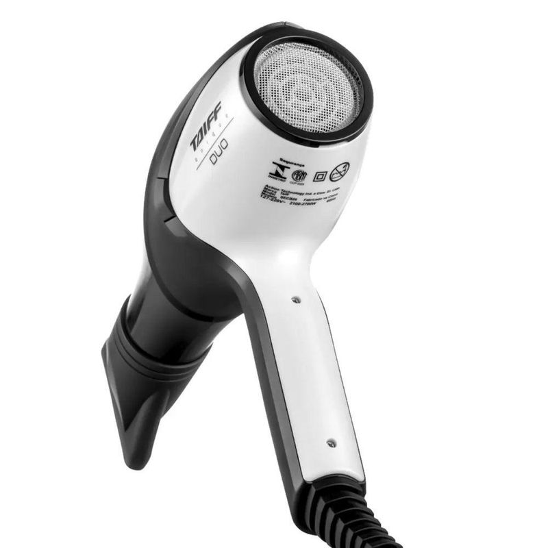 Secador De Cabelo Unique Duo Branco/preto Bivolt