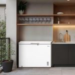 Freezer Midea Horizontal 293L 1 Porta Branco Bivolt (MDRC411FZD013)