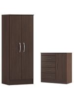 Cômoda Montevideu E Multiuso Viena em acabamento colorido Café Touch - Demóbile