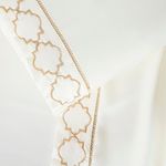 Jogo cama lençol santoro king micropercal 300 fios 4 peças - palha