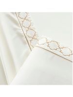 Jogo cama lençol santoro king micropercal 300 fios 4 peças - palha