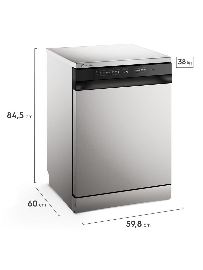 Lava-louças electrolux ls14e 14 serviços lava e seca inox