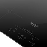 Cooktop de indução dako supreme 4 bocas trava de segurança preto 220v