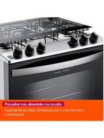Fogão 5 bocas brastemp bfs5ndb forno 96l queimadores rápidos bivolt branco