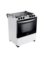 Fogão 5 bocas brastemp bfs5ndb forno 96l queimadores rápidos bivolt branco