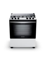 Fogão 5 bocas brastemp bfs5ndb forno 96l queimadores rápidos bivolt branco